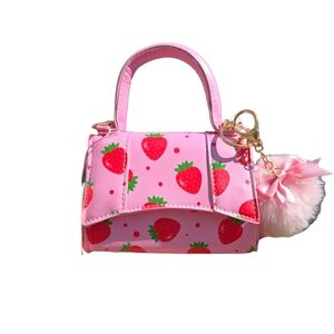Strawberry Print Pink Minnie bag